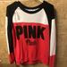 Pink Victoria's Secret Tops | Colorblock Victoria’s Secret Pink Sweatshirt | Color: Black/Pink | Size: L