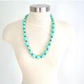 J. Crew Jewelry | J.Crew Turquoise Beaded Statement Necklace | Color: Blue/Green | Size: 28” Long