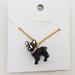 Kate Spade Jewelry | Kate Spade Ma Cherie Antoine Dog Necklace | Color: Black/Gold | Size: Os