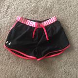 Under Armour Bottoms | Girl Youth L Dri-Fit Under Armour Shorts | Color: Black/Pink | Size: Lg