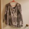 American Eagle Outfitters Tops | Gray Long Sleeve Aeo Tee | Color: Gray/Silver | Size: Xl