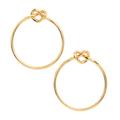 Kate Spade Jewelry | Kate Spade Gold Loves Me Knot Hoop Earrings | Color: Gold | Size: Os