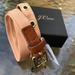 J. Crew Accessories | J.Crew Peach Leather Trim Belt Small | Color: Gold/Orange | Size: Os