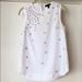 J. Crew Tops | J Crew Sleeveless Blouse With Beading | Color: White | Size: 00