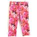 J. Crew Pants & Jumpsuits | J Crew Stretch City Fit Pink Chino Cafe Capris Hippie Floral 4 | Color: Black/Pink | Size: 4