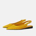 Zara Shoes | Last Two Nwt Zara Animal Print Slingbacks | Color: Yellow | Size: Various
