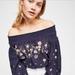 Free People Tops | Free People Saachi Smocked Top | Color: Blue | Size: Xs