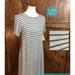Lularoe Dresses | Lularoe Xxs Carly, Striped Gray, Bnwt | Color: Gray | Size: Xxs