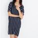 Madewell Dresses | Madewell Striped Plaza Dress Loose Fit Shift S M | Color: Blue/White | Size: M