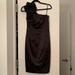 Jessica Simpson Dresses | Jessica Simpson Black Rose One Shoulder Dress Sz 4 | Color: Black | Size: 4