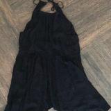 Free People Dresses | Free People Back Tie Gauze Slip Dress | Color: Black | Size: Xs