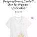 Disney Tops | Disneyland Sleeping Beauty Castle Disney Parks | Color: Gold/White | Size: M