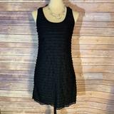 Free People Dresses | Free People Ruffle Dress. Size S | Color: Black | Size: S