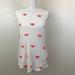 J. Crew Tops | J Crew Beaded Watermelon Tank Size Xs | Color: Pink/White | Size: Xs