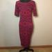 Lularoe Dresses | Lularoe Midi Dress Size Xs | Color: Red | Size: Xs