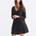 Madewell Dresses | Madewell Silk Button Back Dress Star Scatter Nwt | Color: Black/Cream | Size: Xxs