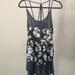 Free People Dresses | Intimately Free People Grey Floral Flowy Top (S) | Color: Gray | Size: S