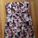 J. Crew Dresses | J.Crew Blank/Pink Floral Strapless Dress | Color: Black/Pink | Size: 8