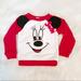 Disney Shirts & Tops | Disney Minnie Mouse Sweater Size 18 Months. | Color: Red/White | Size: 18mb