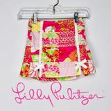 Lilly Pulitzer Bottoms | Lily Pulitzer Skorts With Bow Accents Size 8 | Color: Green/Pink | Size: 8g