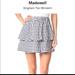 Madewell Skirts | Madewell Gingham Tier Miniskirt Xs | Color: Black/Blue | Size: Xs