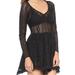 Free People Dresses | Free People | Lace Slip Dress | Color: Black | Size: Xs