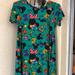 Lularoe Dresses | Lularoe Disney Minnie Carly | Color: Green/Red | Size: Xxs