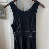 Free People Dresses | Free People Daisy Black Mini Dress Size M | Color: Black | Size: M