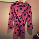 Pink Victoria's Secret Intimates & Sleepwear | Cozy Victoria’s Secret (Pink) Robe | Color: Black/Pink | Size: Xs