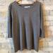 Madewell Tops | Hi-Line By Madewell, Open Scoop Neckline Top. | Color: Brown/Gray | Size: M