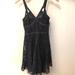 Free People Dresses | Free People Lace Black Dress | Color: Black | Size: Xs