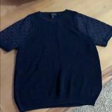 J. Crew Sweaters | J Crew Eyelet Short Sleeves Sweater | Color: Blue | Size: S