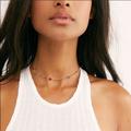 Free People Jewelry | Free People Fly By Choker | Color: Green/Silver | Size: Os