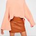 Free People Skirts | Free People Mini Skirt. Size - 12. | Color: Brown/Tan | Size: 12