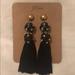 J. Crew Jewelry | J. Crew Tassel Earrings | Color: Black/Gold | Size: Os