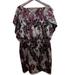 Jessica Simpson Dresses | Jessica Simpson Dress 14 Black & Wine Short Sleeve | Color: Black/Purple | Size: 14