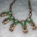 J. Crew Jewelry | J. Crew Neutral And Neon Statement Necklace | Color: Cream/Green | Size: Os