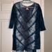 Free People Tops | Free People Blue Tie Dye 3/4 Sleeve Top | Color: Blue | Size: Xs