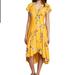 Free People Dresses | Free People Lost In You Floral Midi Dress Sz Xs | Color: Yellow | Size: Xs