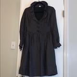 J. Crew Dresses | J.Crew Silk Long Sleeve Dress | Color: Black/White | Size: 8