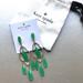 Kate Spade Jewelry | Kate Spade Chandelier Earrings Green Lantern Gems | Color: Gold/Green | Size: Os