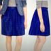 J. Crew Skirts | J. Crew Silk Blend Blue Striped Skirt Pockets 4 C9 | Color: Blue | Size: 4