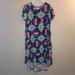 Lularoe Dresses | Lularoe Aztec Carly | Color: Blue/Orange | Size: Xs