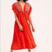 Free People Dresses | Free People | Will Wait For You Tassel Midi Dress | Color: Red | Size: S