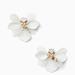 Kate Spade Jewelry | Kate Spade Vibrant Life Leather Statement Earrings | Color: White | Size: Os