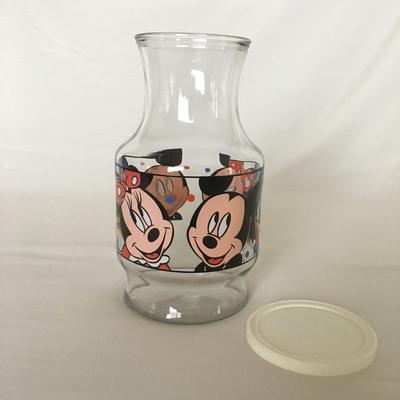 Disney Kitchen | Disney Mickey And Friends Glass Pitcher | Color: White | Size: Os