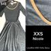 Lularoe Dresses | Lularoe Nicole Dress | Color: Gold/Gray | Size: Xxs