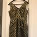 J. Crew Dresses | J. Crew Fit & Flare Dress | Color: Black/Gold | Size: 2