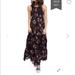 Free People Dresses | Free People Garden Party Maxi Dress Summer | Color: Black/Pink | Size: S