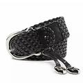 Michael Kors Accessories | Michael Kors Blk Braided Leather Weave Womens Belt | Color: Black | Size: Os